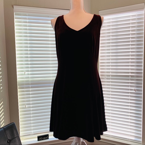 Victoria’s Secret Brown Velvet Dress Chemise Sz L - Picture 6 of 16